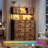 Tall Dresser For Bedroom With 14 Drawers, 3 Open Shelves, Led Light And Power Outlet-1246759033