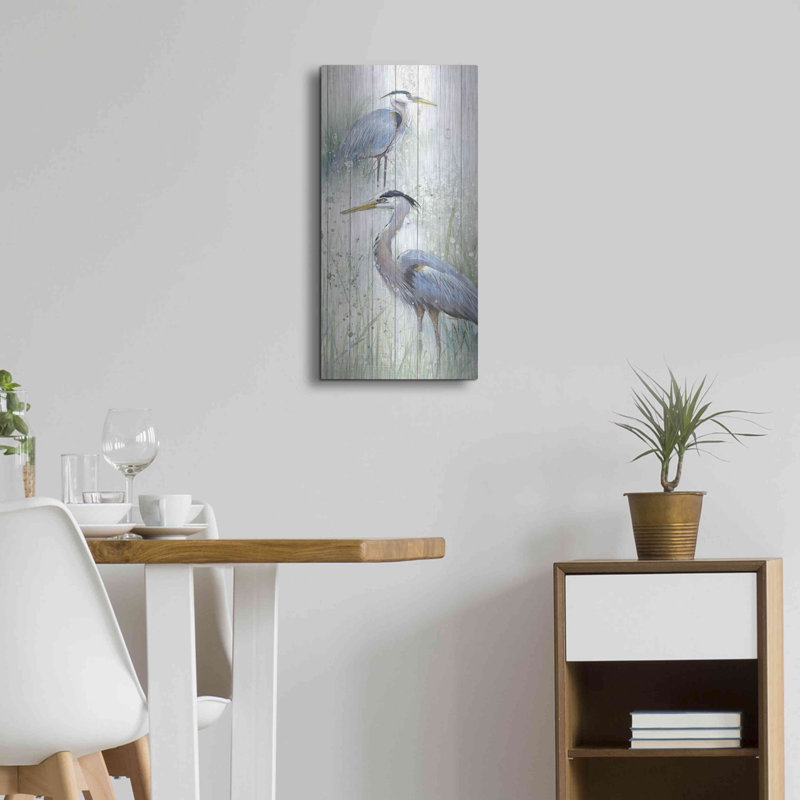 «Seaside Heron pair II» par Studio W, H 24 po x l 12 po