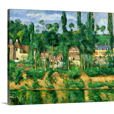 Le château de Medan, vers 1880 par Paul Cézanne - reproduction d'art