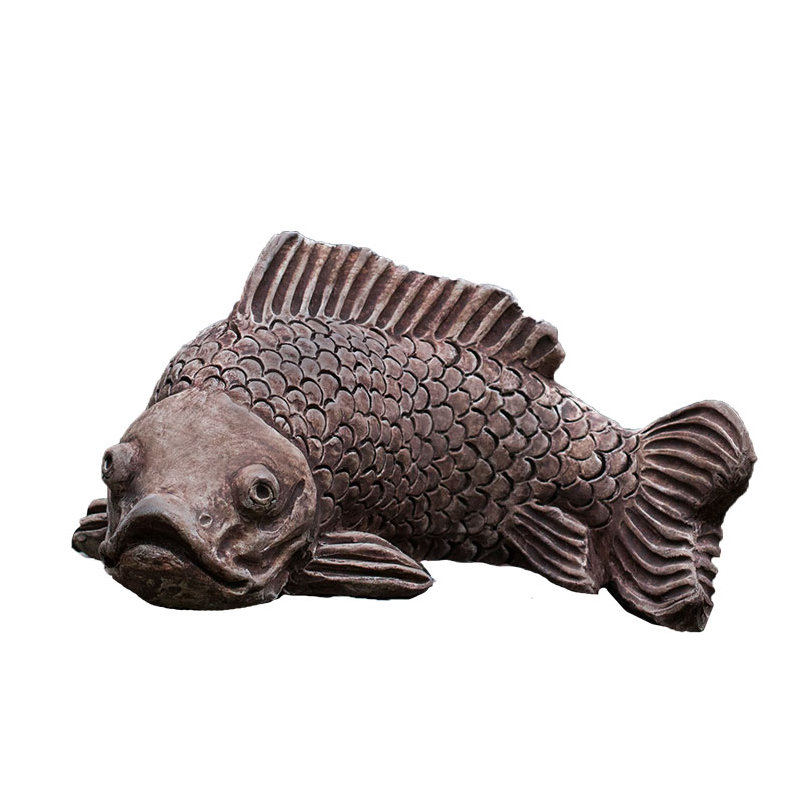 Large Koi Statue, Verde