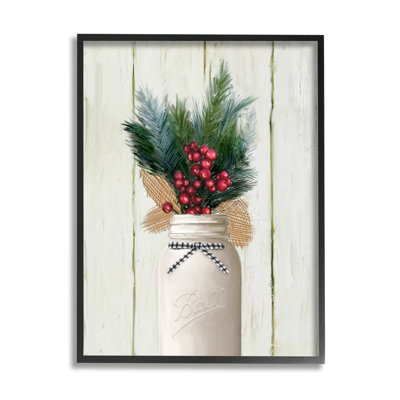 « Country Holiday jar Pine Needles » par Ziwei Li-impression d’art graphique
