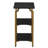 Crown Oak Grain Bookshelf with Iron-1812439522