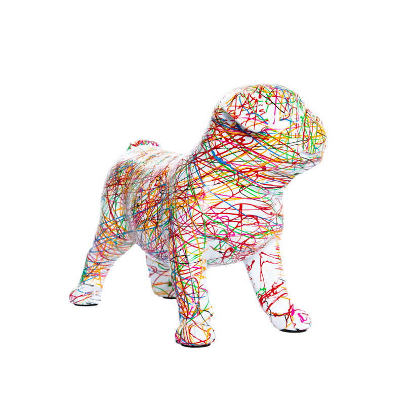 Lurah Expressionist Standing Bulldog - 9" long