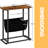 Articombe Side Table With Sling, Small Side Table, Sofa Table, Narrow Bedside Table, End Table, Narrow Table