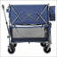 Chariot robuste à double couche avec freins, capacité de 560 lb, roues tout-terrain pour les activités de plein air et le transport-131102415