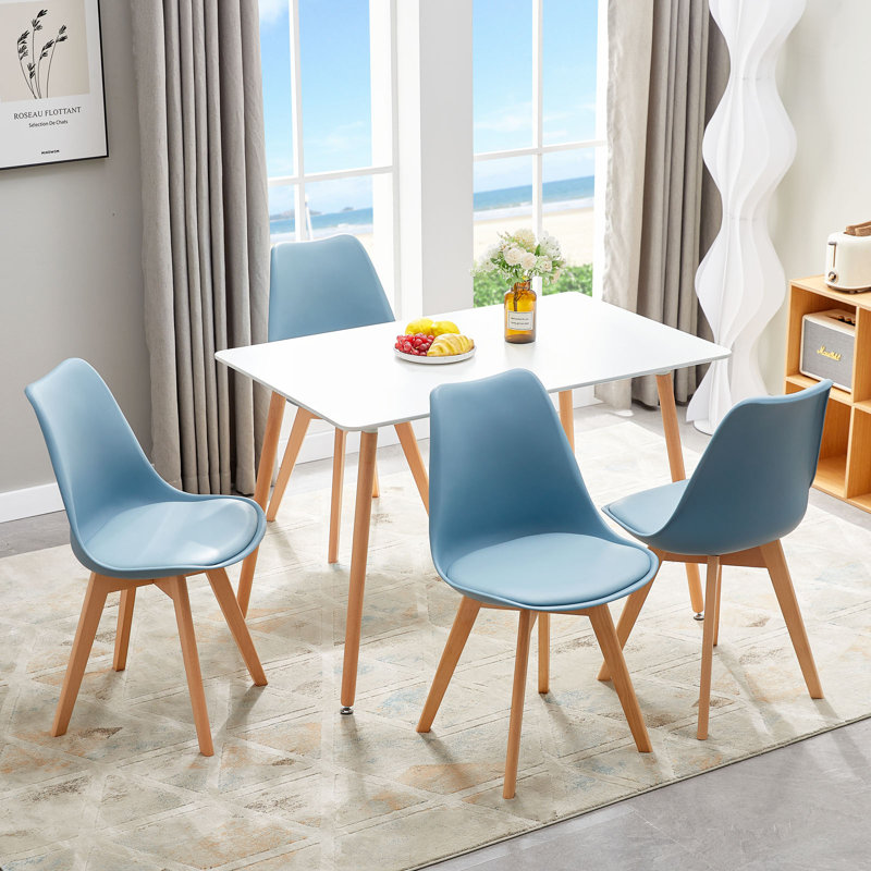 Benno 4 - Person Dining Set, Light Blue