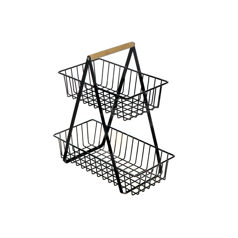 Porte-revues avec plateau en bois