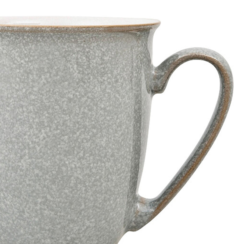Elements Handmade Stoneware Coffee Mug, Light Gray