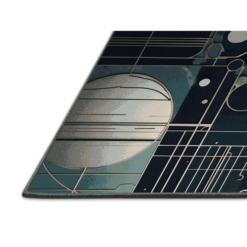 Aurora Matrix Rug, Square 6'