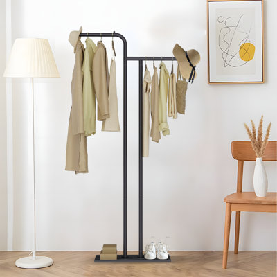 Coat Rack Freestanding With Rock Slab Base