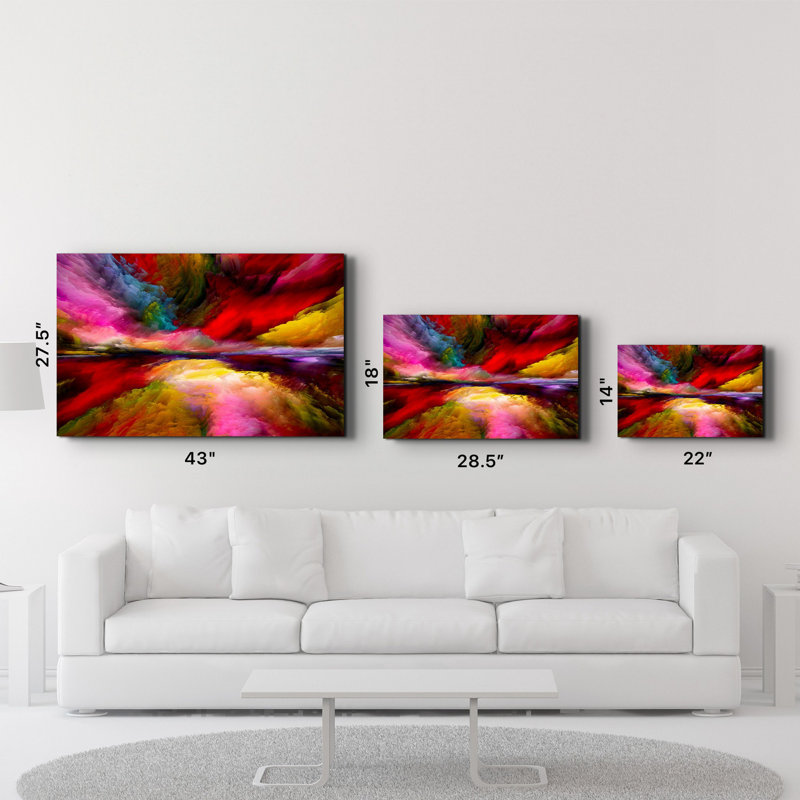 Elegant Tempered Glass Painting, 27.6 x 43.3 Inches | 100% Tempered Glass, Thickness: 0.16 Inches | UV Printed Artwork, Perfect for Home Decor & Modern Interiors, Stunning Visuals for Any Room