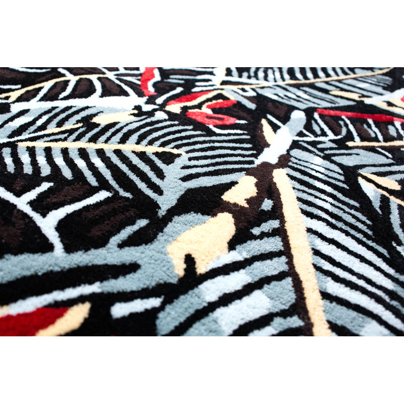 Tapis décoratif fait à la main Rainforest