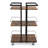 Multi-tier Salon Cart with Universal Wheels and Iron Rail