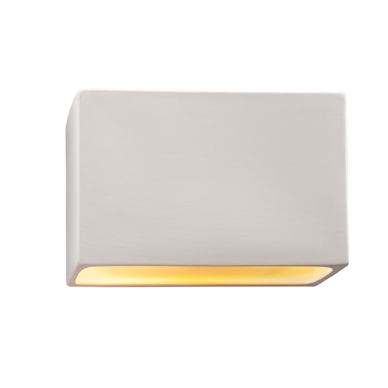 Bergen Beach Ceramic Wall Light, Cerise, 6" H x 10" W x 4" D, Incandescent