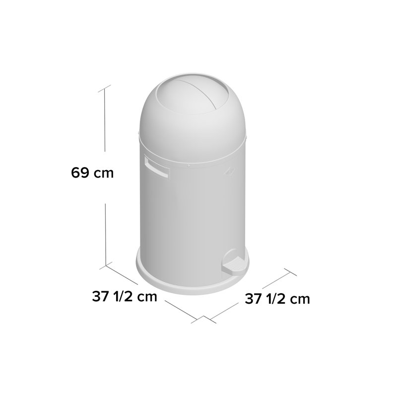 Kickmaster 33L Bin, Black Matt