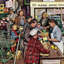 "épicerie line" par stevan dohanos, reproduction d’art sur toile tendue-15880610