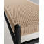 Banc tissé en corde de papier rétro de style rétro pour salon et entrée