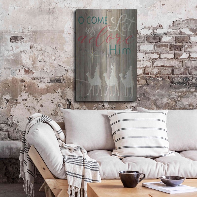 " O Come Let Us Adore Him " by Cindy Jacobs, 36" H x 24" W
