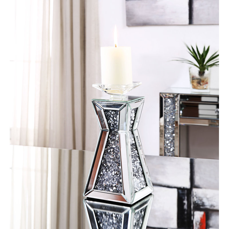 Chandelles en verre Yother, H 11 po x l 5 po x P 5 po