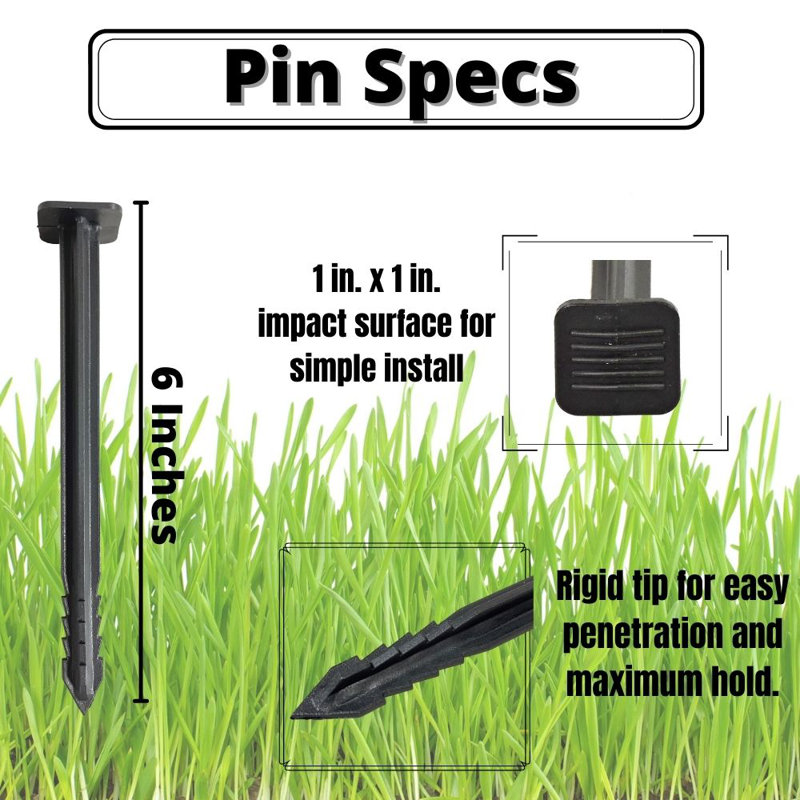4.5 in. Plastic Sod/Fabric Pins