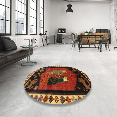 Tapis traditionnel rouge / noir