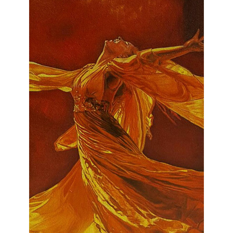 La danseuse | Huile sur toile | Par Dharmesh Yadav