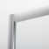 37.5-38" W x 72" H Semi-Frameless Round Shower Enclosure