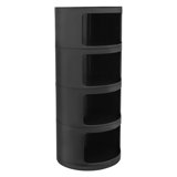 4-Tier Round Cabinet Drawer Organizer With Storage
