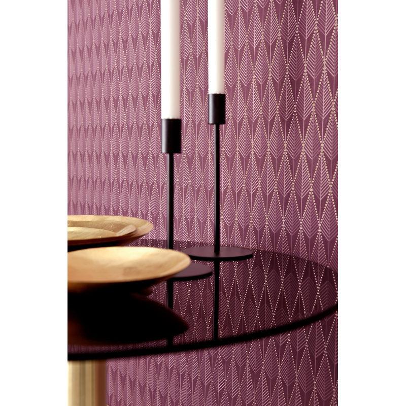 33' L x 20.9" W Wallpaper Roll, Purple
