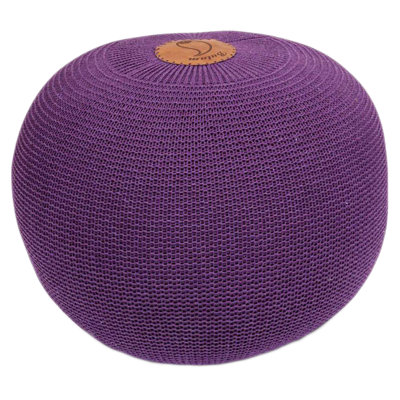 Pouf rond de 19 po de largeur
