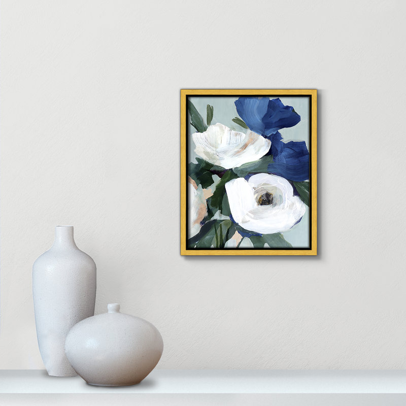 «Eternal Spring Floater Frame», ensemble de peintures sur toiles d'art, Toile dorée, H 11,5 po x l 9,5 po x P 2 po