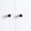 Vidaxl Cabinet Knobs Black Iron Modern Furniture Hardware Home Decor Handles-124645643