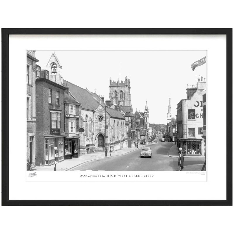 Dorchester, High West Street C1960 by Francis Frith - Single Picture Frame Print, 40cm H x 50cm W x 2.3cm D
