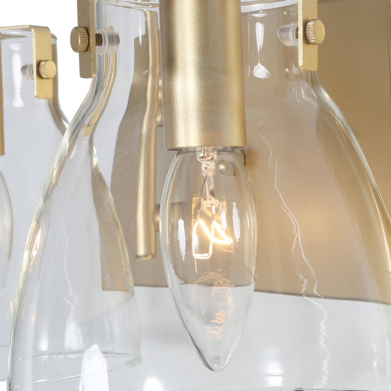 Beesley Dimmable Gold Vanity Light, 4, Gold