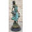 Eleanora Girl Carrying Basket Of Grapes Clical Bronze Figure Statue Sculpture 17 Inches X 6 Inches