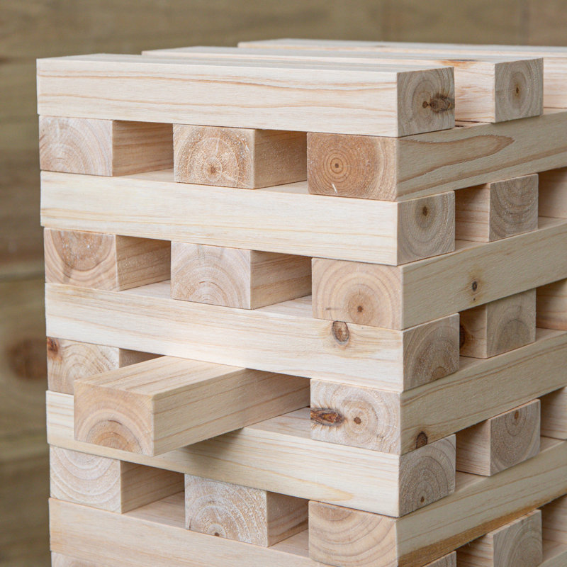 Giant Tumbling Wooden Blocks Garden Party Game