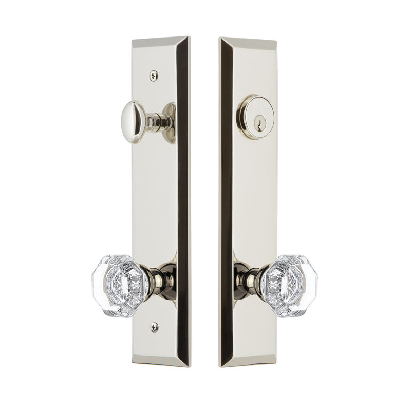 Ensemble de vestibule Fifth Avenue, Nickel poli, 2,375 po