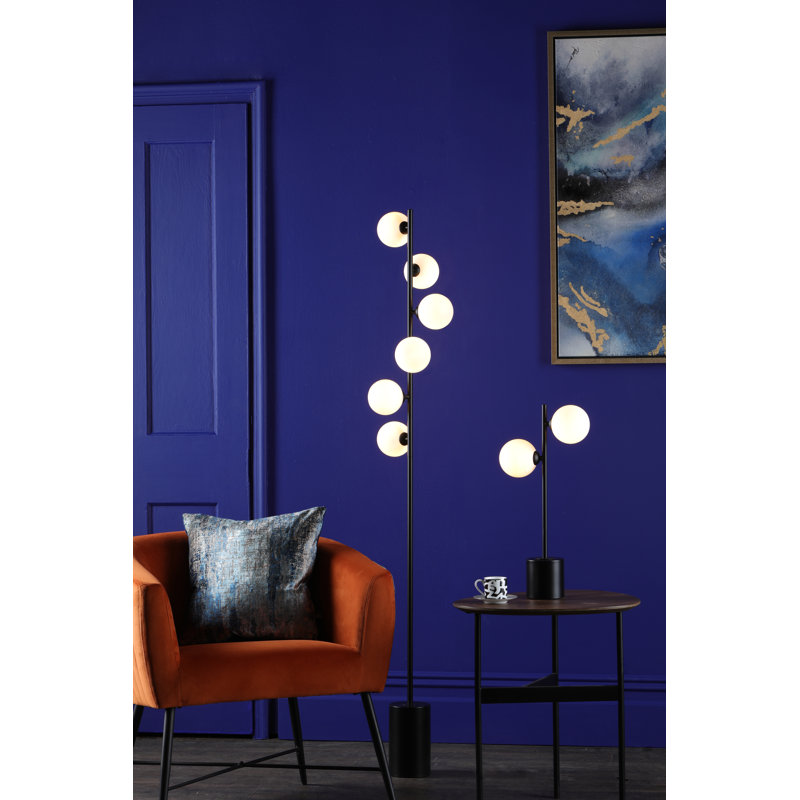 Metal Table Lamp Lamp, Black, 48 cm H x 22 cm W x 22 cm D