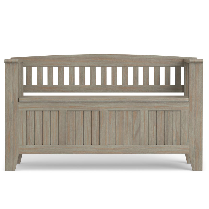 Acadian 48"W Solid Wood Transitional Storage Bench with Lift-Up Lid and Spacious Storage, 22.5" H x 48" W x 17" D