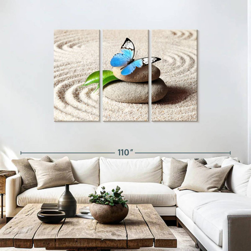Peaceful Butterfly, 48" H x 74" W
