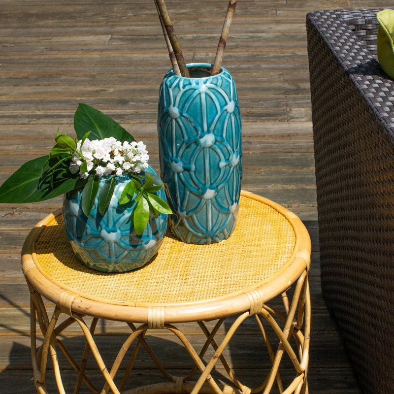 Grotto Rope Emboss Column Vase