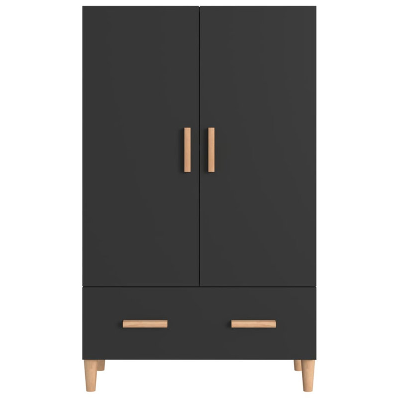 Lonnisha 2 - Door Accent Cabinet, Black/Wood
