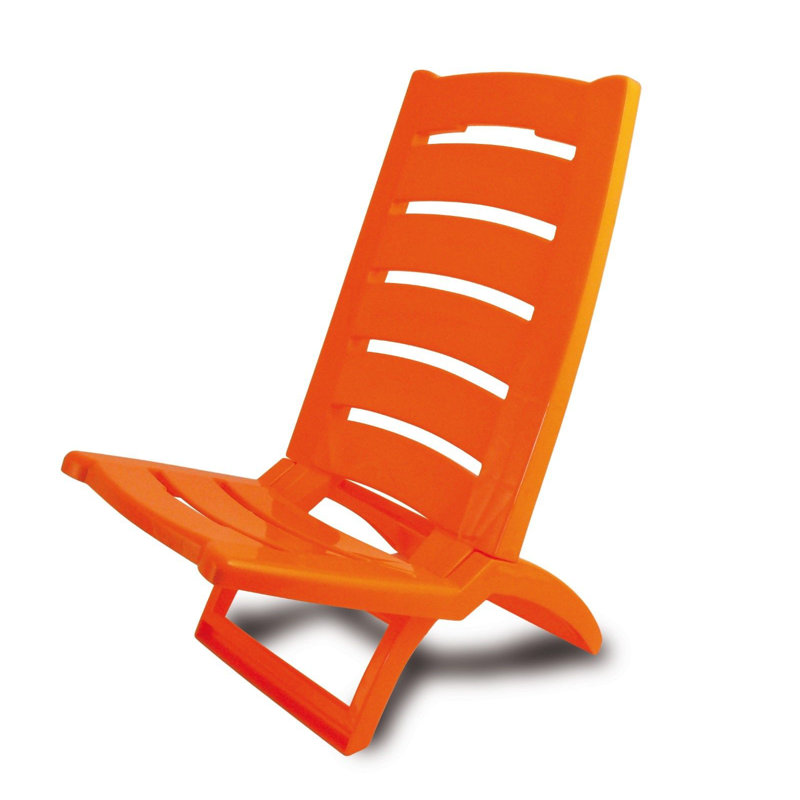 Peletier Folding Beach Chair, Orange