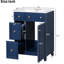Meuble-lavabo de 24 po de conception fonctionnelle avec lavabo en céramique 24 po-765024812