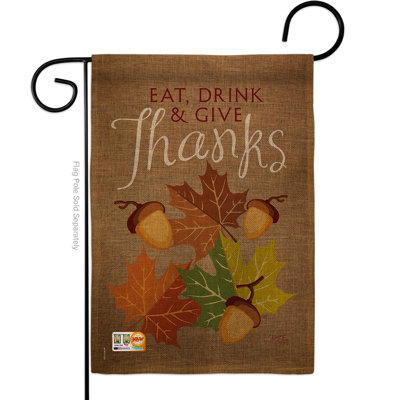 Double Sided 18.5'' H x 13'' W Polyester Garden Flag