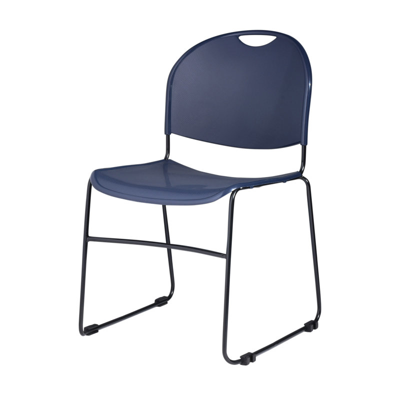 Chaise empilable Naomi Basics, paquet de 2, Marine