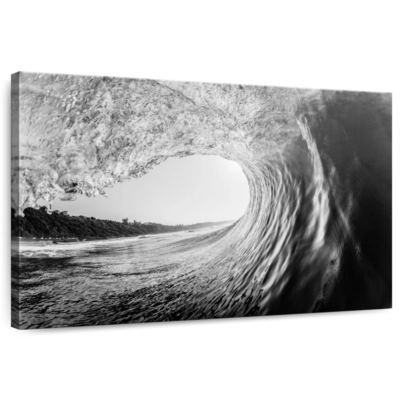 Monochrome Ocean Wave