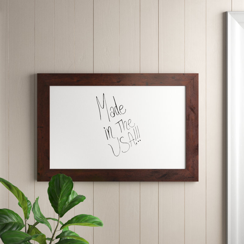 Tableau effaçable rustique, 24 po x 36 po, Noyer foncé