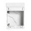 Meuble-lavabo moderne 16 po avec lavabo en céramique. Pour les petites salles de bain. Porte à fermeture en douceur. Blanc. Espace de rangement généreux avec lavabo et salle de bain de 16 po. Aspect. Abondante