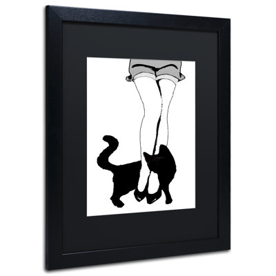 Jadaya «Black Cat», impression encadrée
